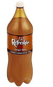 Refreshhh Carbonated Soft Drink Ginger Beer- 2.0l - Shrink Wrap 6