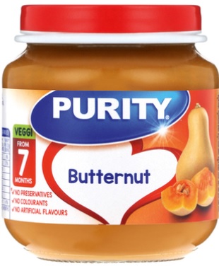Purity Jar 2nd Foods Butternut- 125.0ml - Shrink Wrap 6