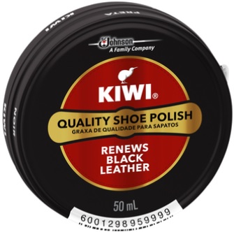 Kiwi Polish Black- 50.0ml - Shrink Wrap 24