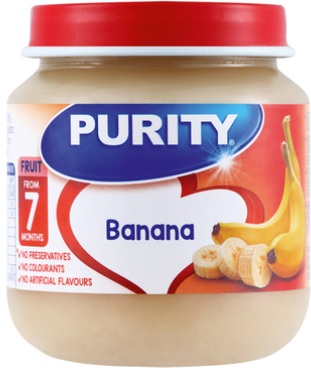 Purity Jar 2nd Foods Banana- 125.0ml - Shrink Wrap 6