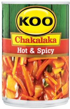 Koo Chakalaka Hot &amp; Spicy- 410.0g - Case 12