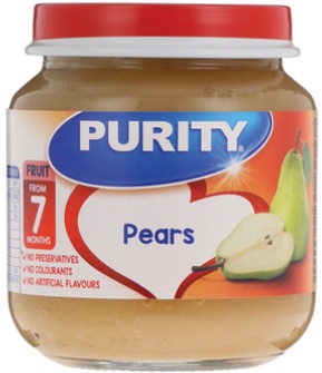 Purity Jar 2nd Foods Pears- 125.0ml - Shrink Wrap 6