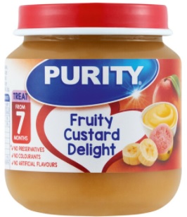 Purity Jar 2nd Foods Fruity custard delig- 125.0ml - Shrink Wrap 6