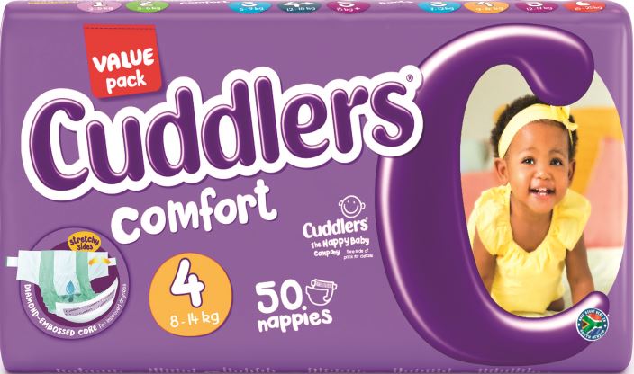Cuddlers Comfort Diapers Size 4 - 50.0'S - Case 4