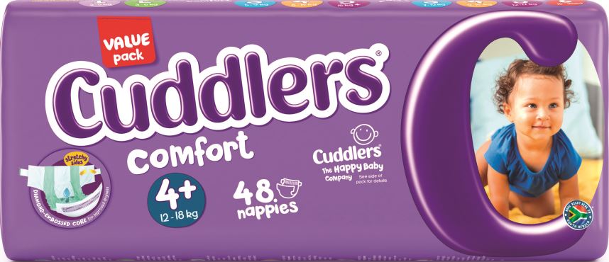 Cuddlers Comfort Diapers Size 4+ - 48.0'S - Case 4