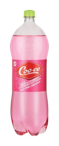 Cooee Carbonated Soft Drink Fizzy Pink Lemonade- 2.0l - Shrink Wrap 6