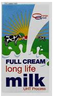 Orange Grove UHT Milk Full Cream- 1.0l - Case 6