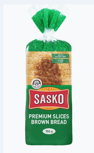 Sasko Premium Brown Sliced - 700.0g - Each 1