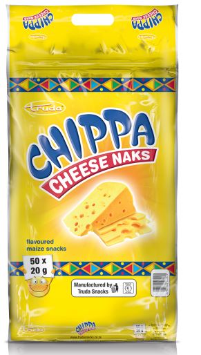 Chippa Flavoured Maize Naks 50s Chesse- 20.0g - Each 1