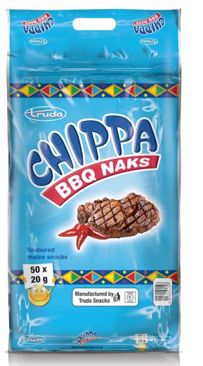 Chippa Flavoured Maize Naks 50s BBQ- 20.0g - Each 1