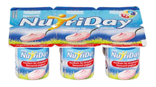 Nutriday Smooth Dairy Snack Strawberry- 6.0'S - Case 8