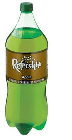 Refreshhh Carbonated Soft Drink Apple- 2.0l - Shrink Wrap 6