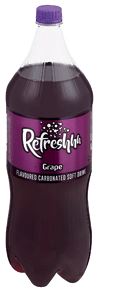 Refreshhh Carbonated Soft Drink Grape- 2.0l - Shrink Wrap 6