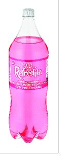 Refreshhh Carbonated Soft Drink Fizzy Pink Lemonade- 2.0l - Shrink Wrap 6
