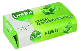 Dettol Bath Soap Herbal- 175.0g - Case 72