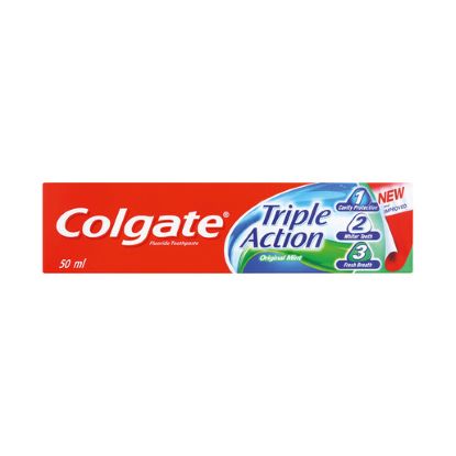 Colgate Anticavity Toothpaste Triple Action- 50.0ml - Shrink Wrap 12