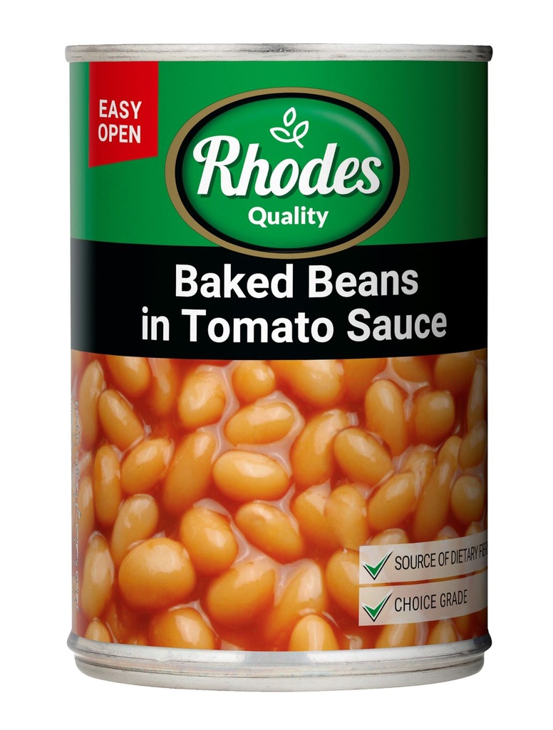 Rhodes Baked Beans In Tomato Sauce - 410.0g - Case 12